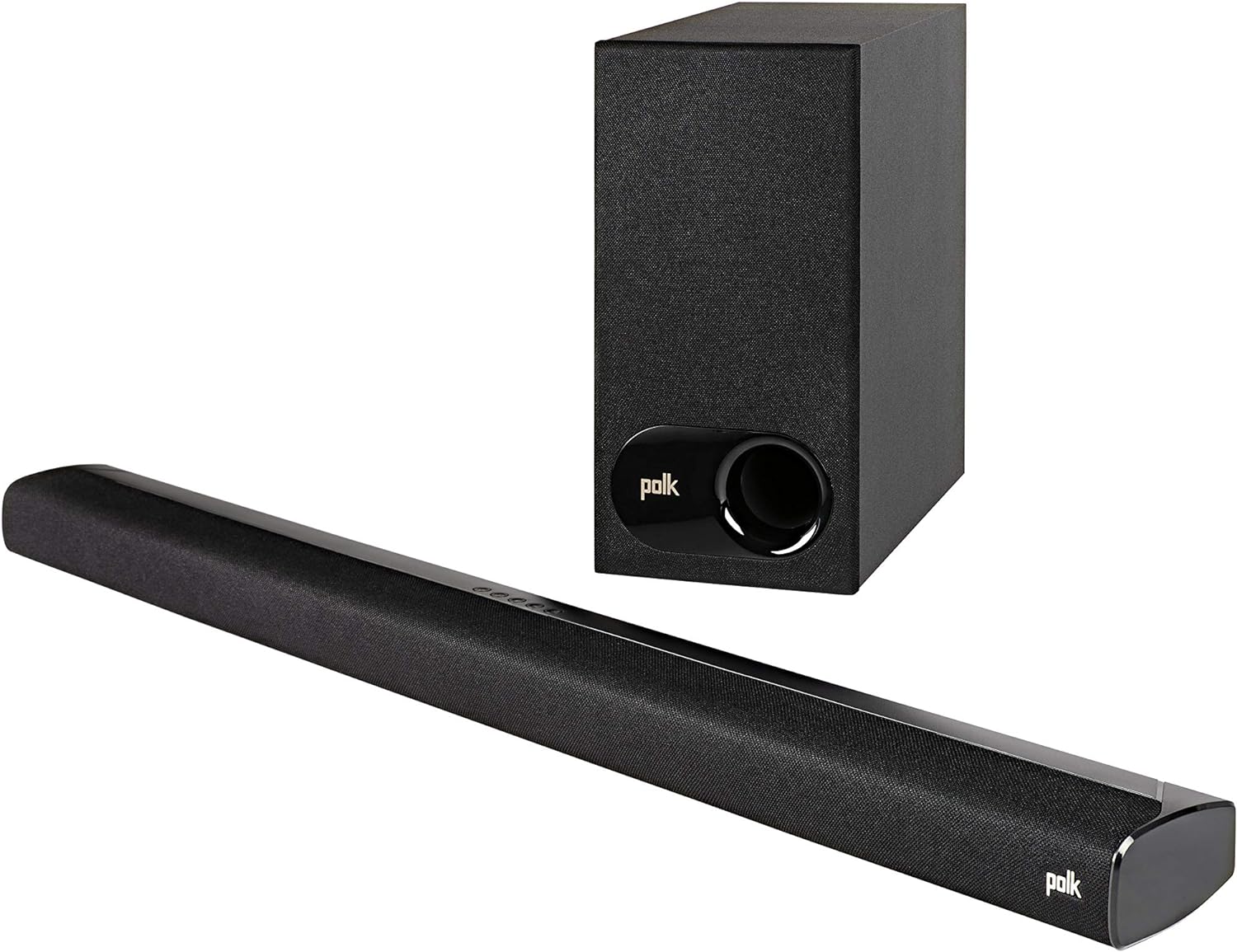 Polk Audio Signa S2 Ultra-Slim TV Sound Bar | Works with 4K & HD TVs | Wireless Subwoofer | Includes HDMI & Optical Cables | Bluetooth Enabled, Black