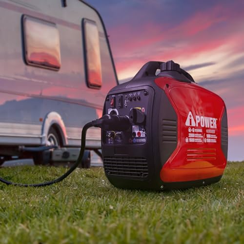A-iPower 7600W Dual Fuel Quiet Portable Inverter Generator, Electric Start RV Ready, EPA & CARB Compliant CO Sensor