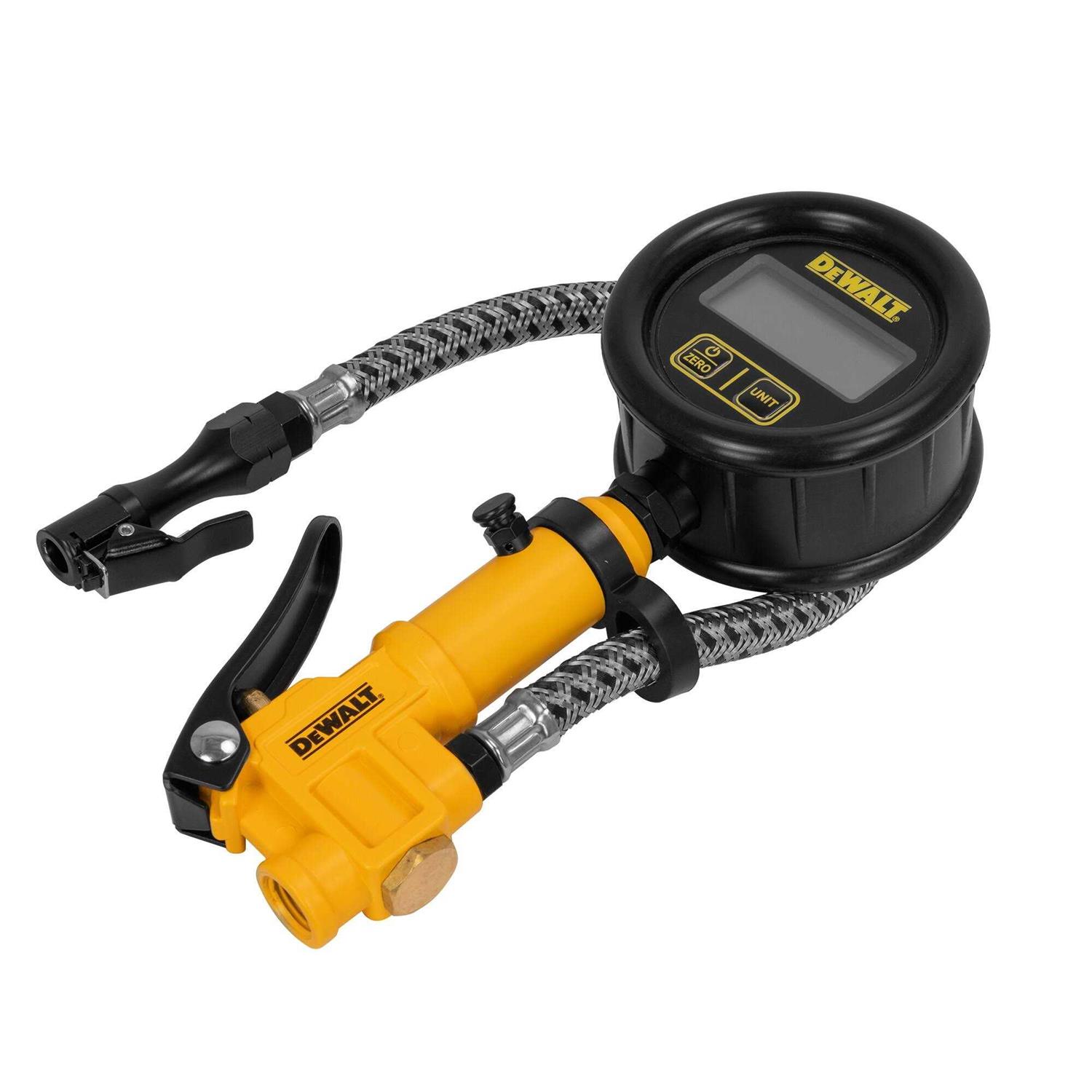 DEWALT 2.5 Digital Inflator with 12 Steel Braided Hose - Sports Supplies Online Store