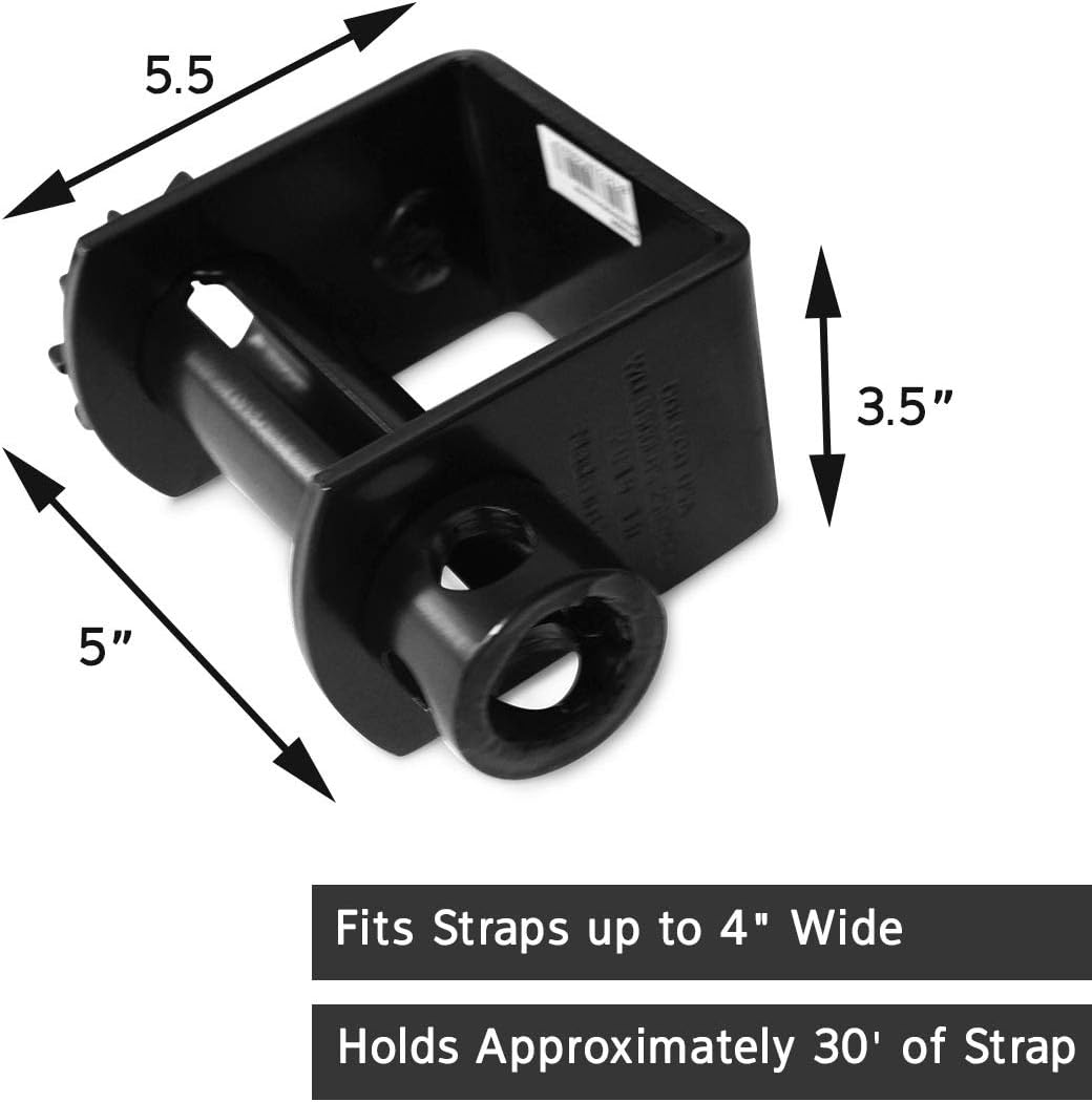 DC Cargo Mall Weld-On Winch for Flatbed Trailer | Heavy Duty Standard Tie-Down Winch