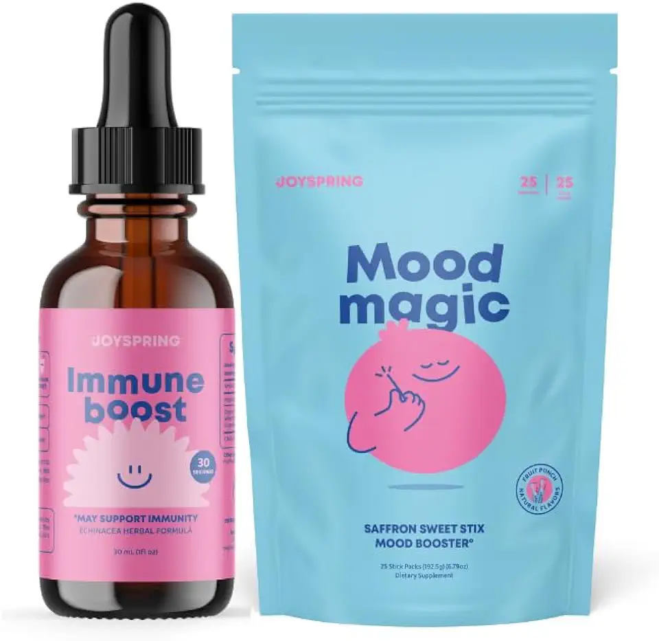 JoySpring Kids Immune Support Supplement and Saffron Supplements for Kids & Teens for Enhanced Mood and Focus - Kansas Nuitrition - HNZSDS