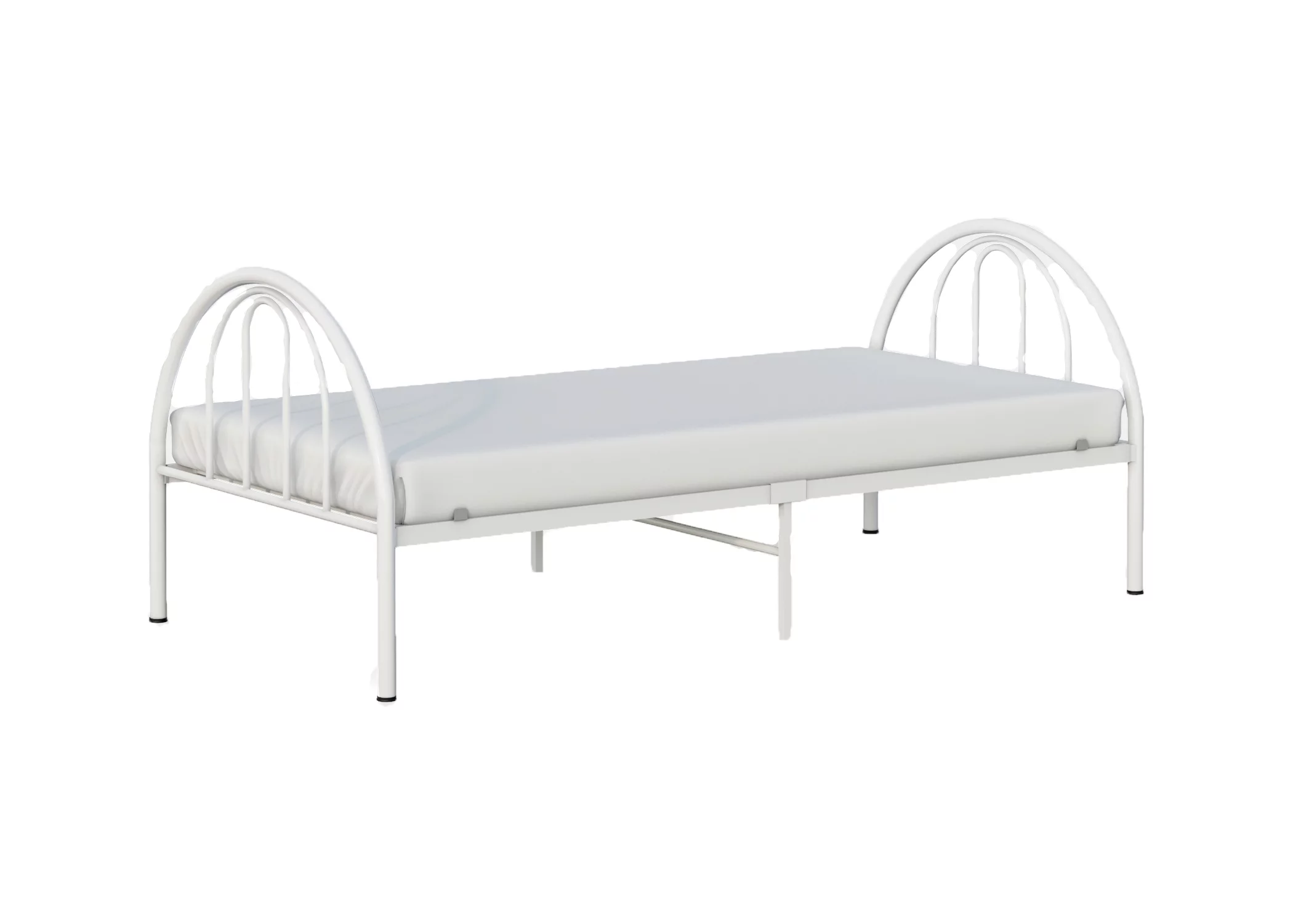 BK Furniture Brooklyn Classic Metal Bed, Twin, Pink