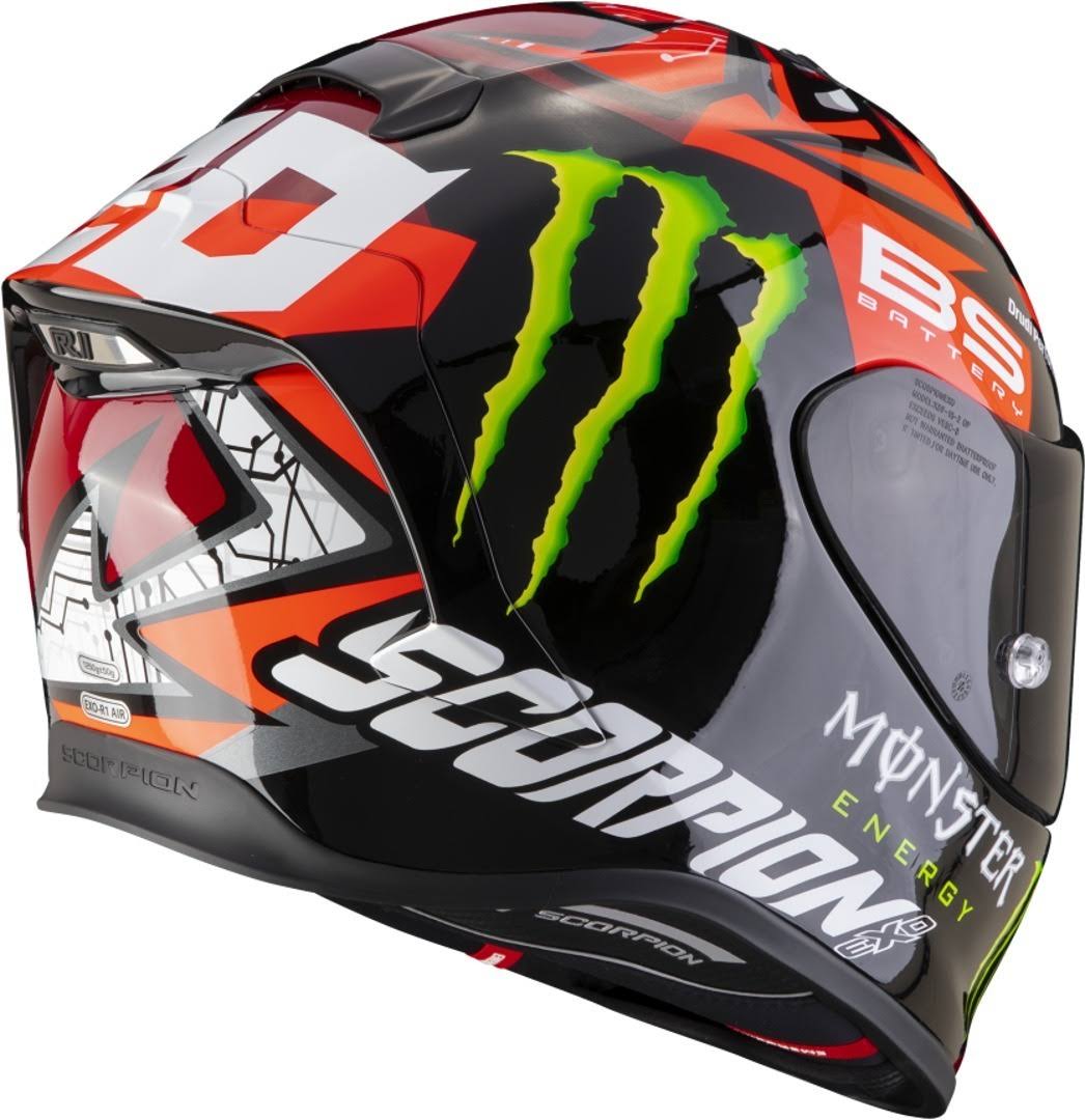 Scorpion EXO-R1 Air Fabio Monster Replica Helmet, black-red, Size S