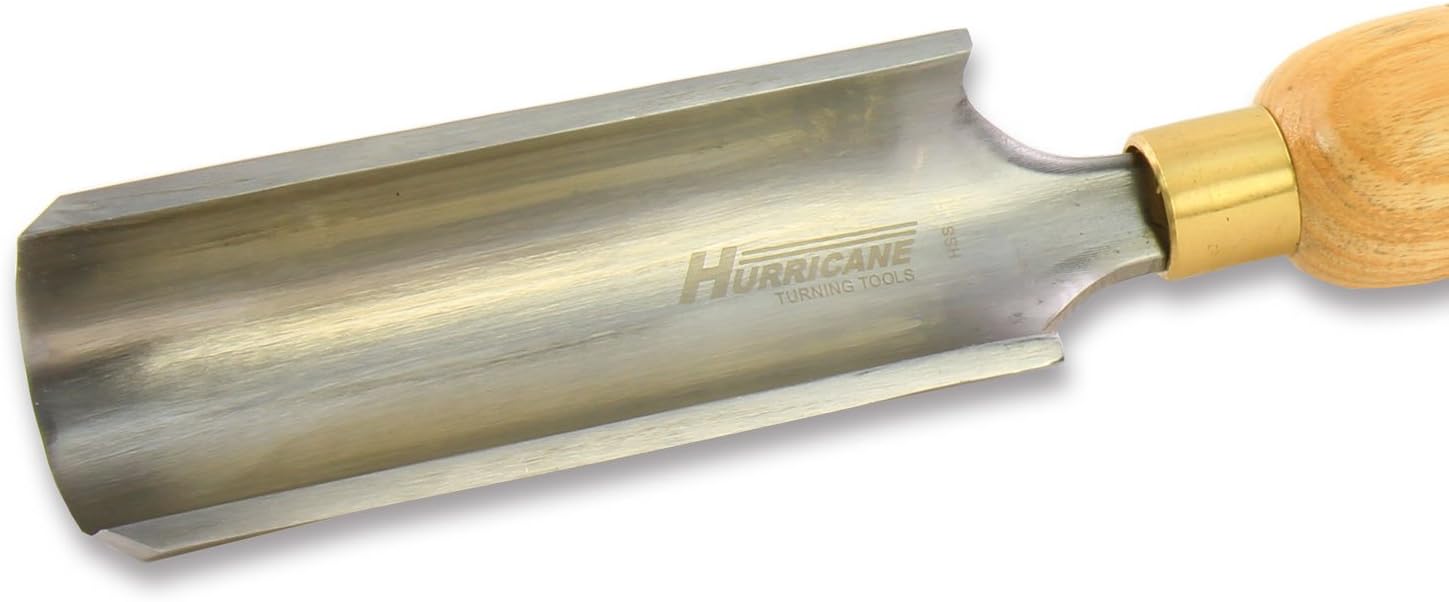 Hurricane Turning Tools, HTT-109, High Speed Steel, 2" Spindle Roughing Gouge for Woodturning