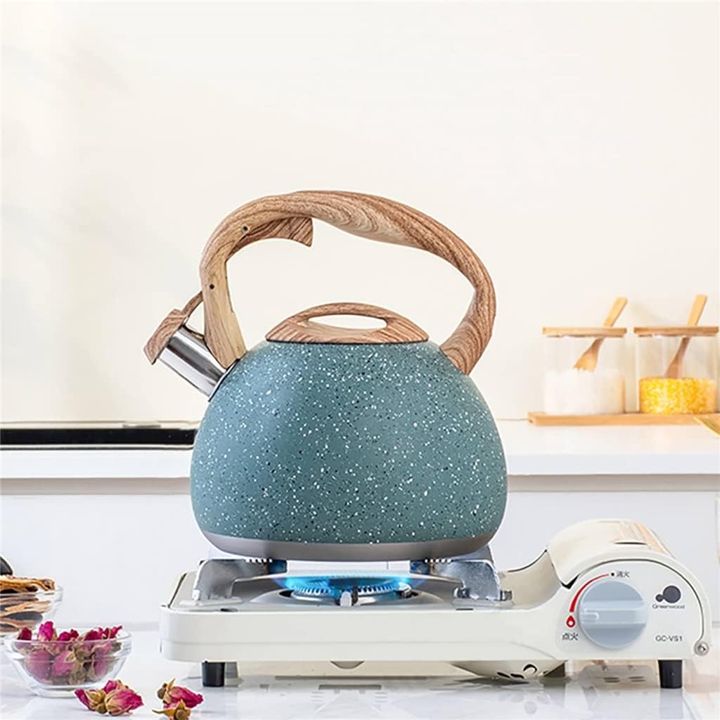 Stainless Steel Whistling Tea Kettle Stovetops Food Grade Teapot With Heat-proof Handle For Gas Induction