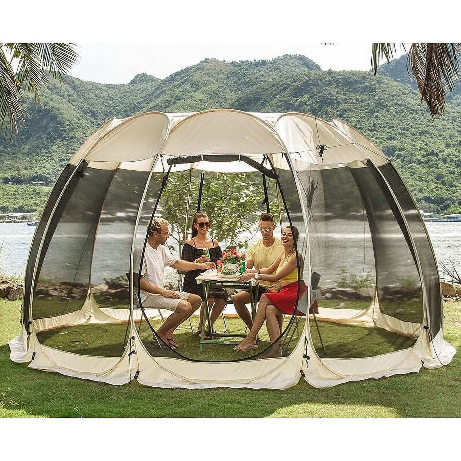 15 x 15 Outdoor Screen Tent - Instant Pop Up Screen Room Tent