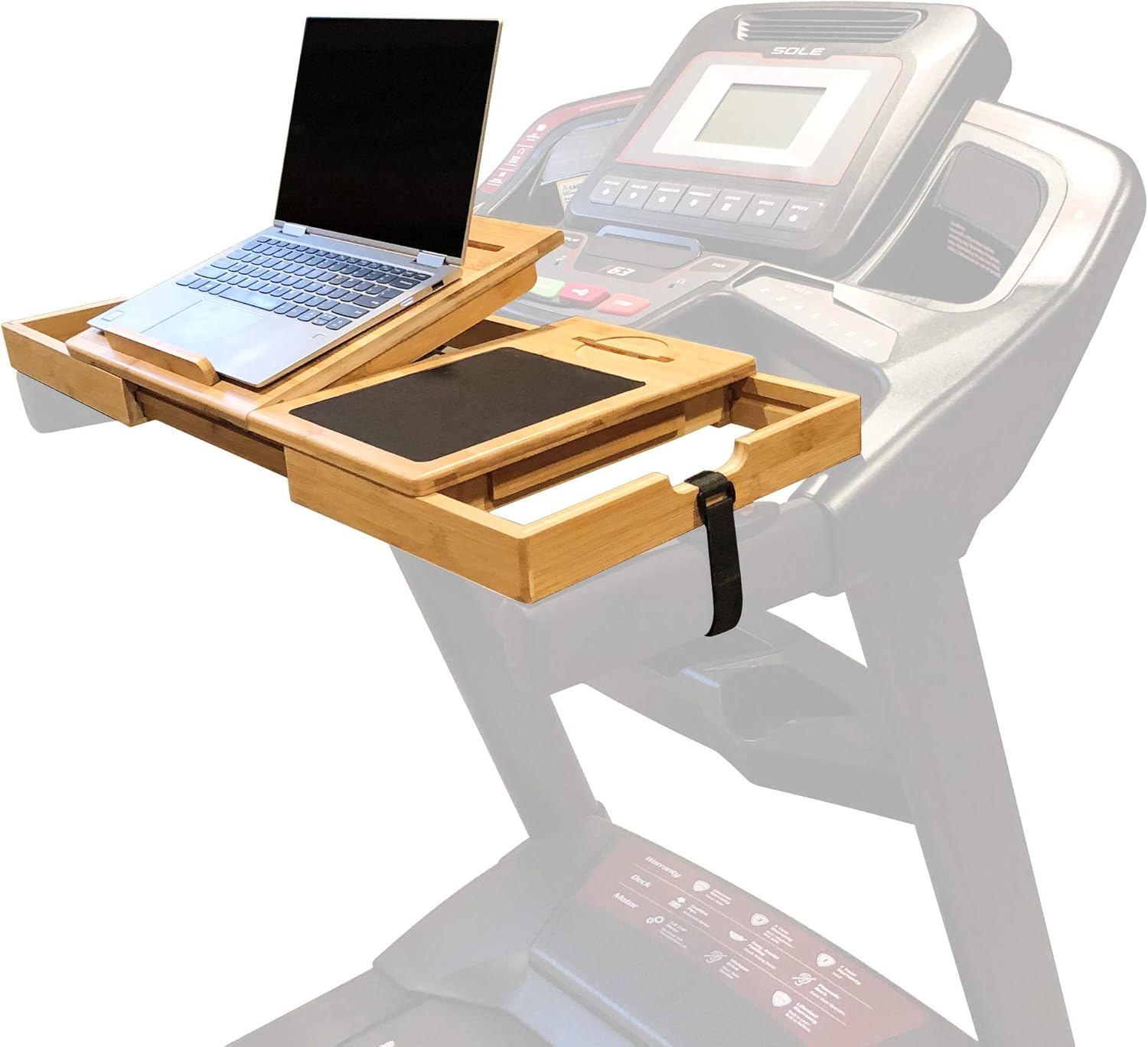 SmartFitness Universal Treadmill Desk, Treadmill Laptop Holder, Treadmill Laptop Stand, Treadmill Laptop Desk, Treadmill Desk Attachment