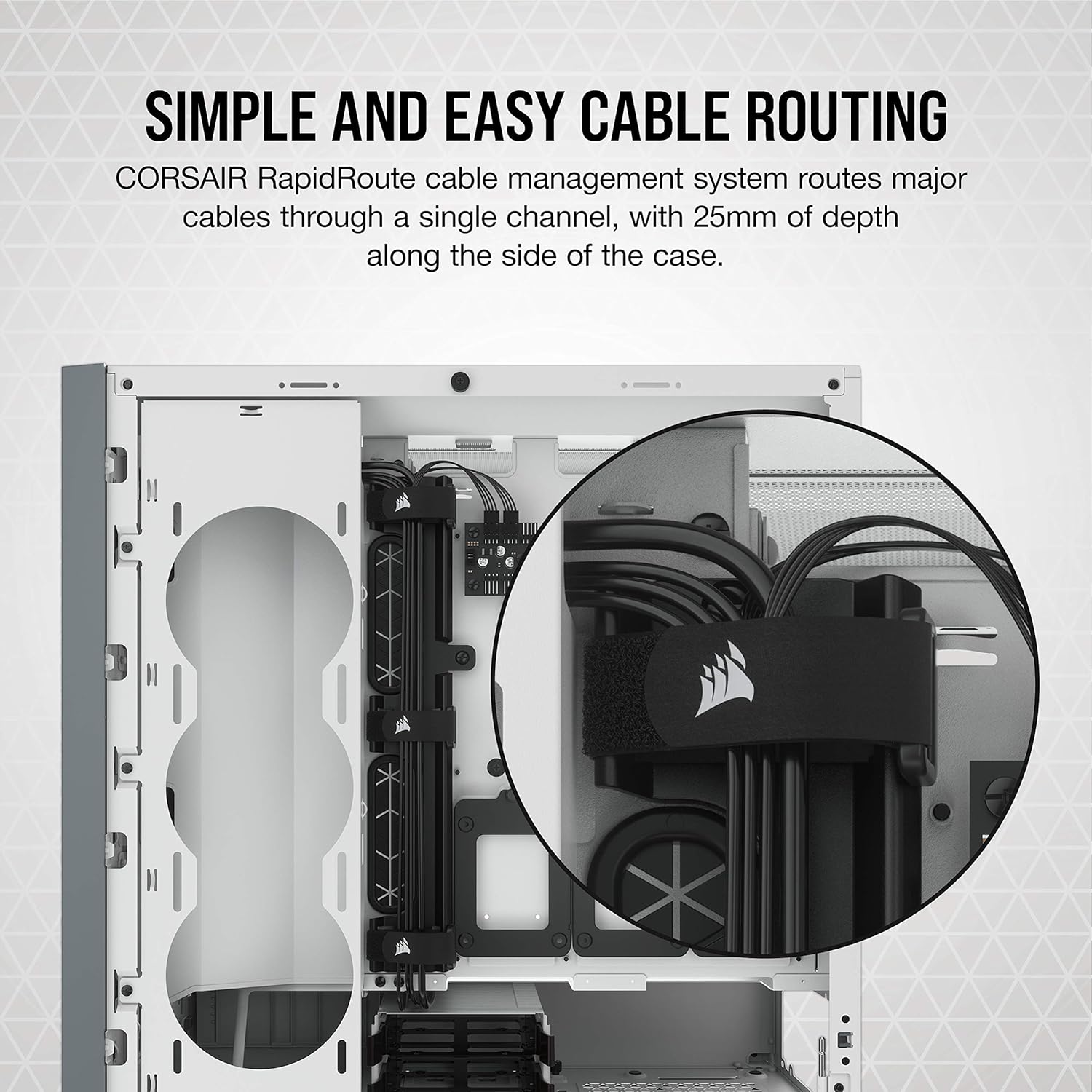 Corsair 5000D Tempered Glass Mid-Tower ATX PC Case - White