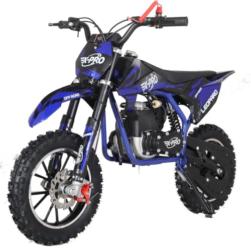 X-PRO Leopard 40 Mini Dirt Bike, Gas Power 4 Stroke Pit Bike! Easy Pull Start, 10" Wheels!