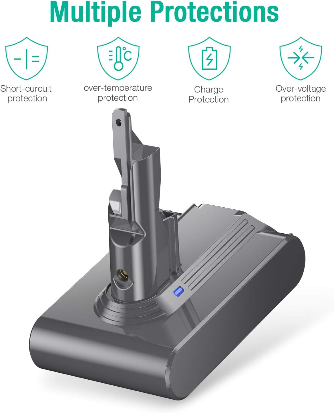 FirstPower 5.0Ah V7 Replacement Battery