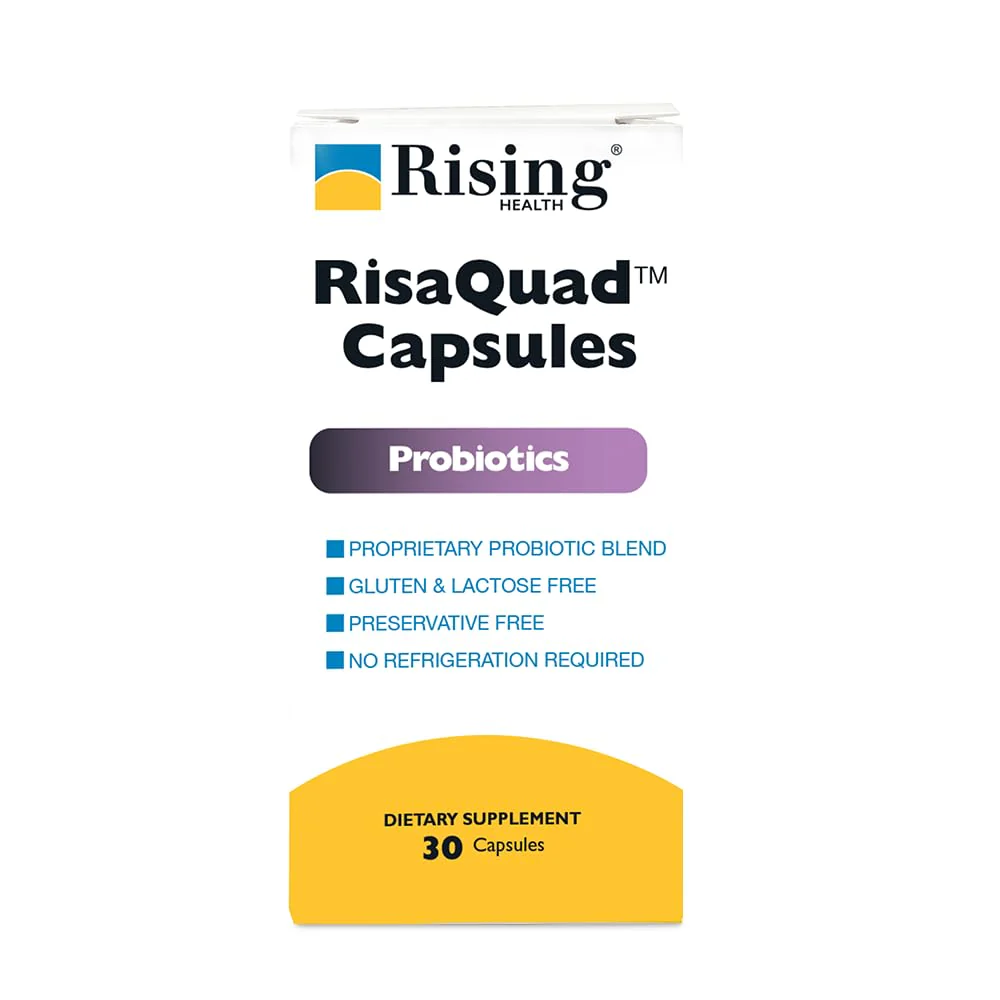 Rising Pharma - Risaquad 230mg - Probiotic Dietary Supplement Capsules - 30 count - Kansas Nuitrition - HNZSDS