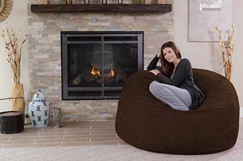 Chill Sack Bean Bag Chair - 5' Giant Memory Foam Lounge Chair with Soft Microfiber Cover – Cozy Furniture for Living Room, Dorm