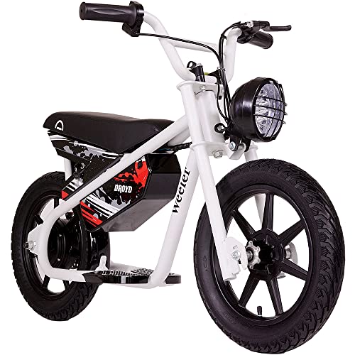 Weeler Electric Mini Bike - Electric Bike for Kids Ages 6 & Up - 200W Electric Bike w 6.2-10MPH up to 8 Miles