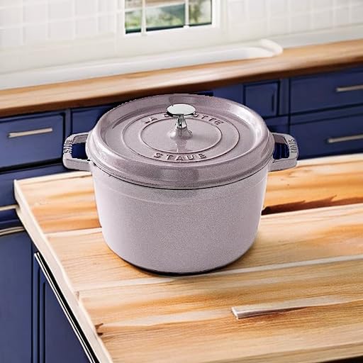 STAUB Cast Iron Dutch Oven 5.5-qt Round Cocotte, Made in France, Serves 5-6, Black Matte
