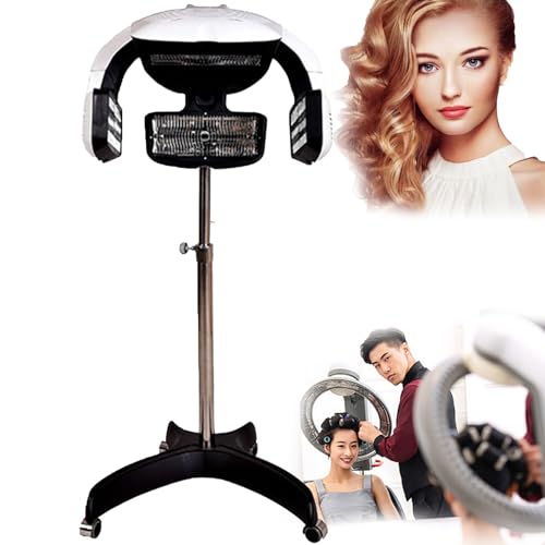 Hair Color Processor Wall Mount Hair Dryer Processor, 800W Salon Rolling Hood Hair Dryer