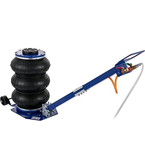 VEVOR Air Jack, 6 Ton/13000 lbs Quadruple Bag Air Jack, Lift up to 26.5", with Heightened Column & Adjustable Handle, Thick Rubber Pad