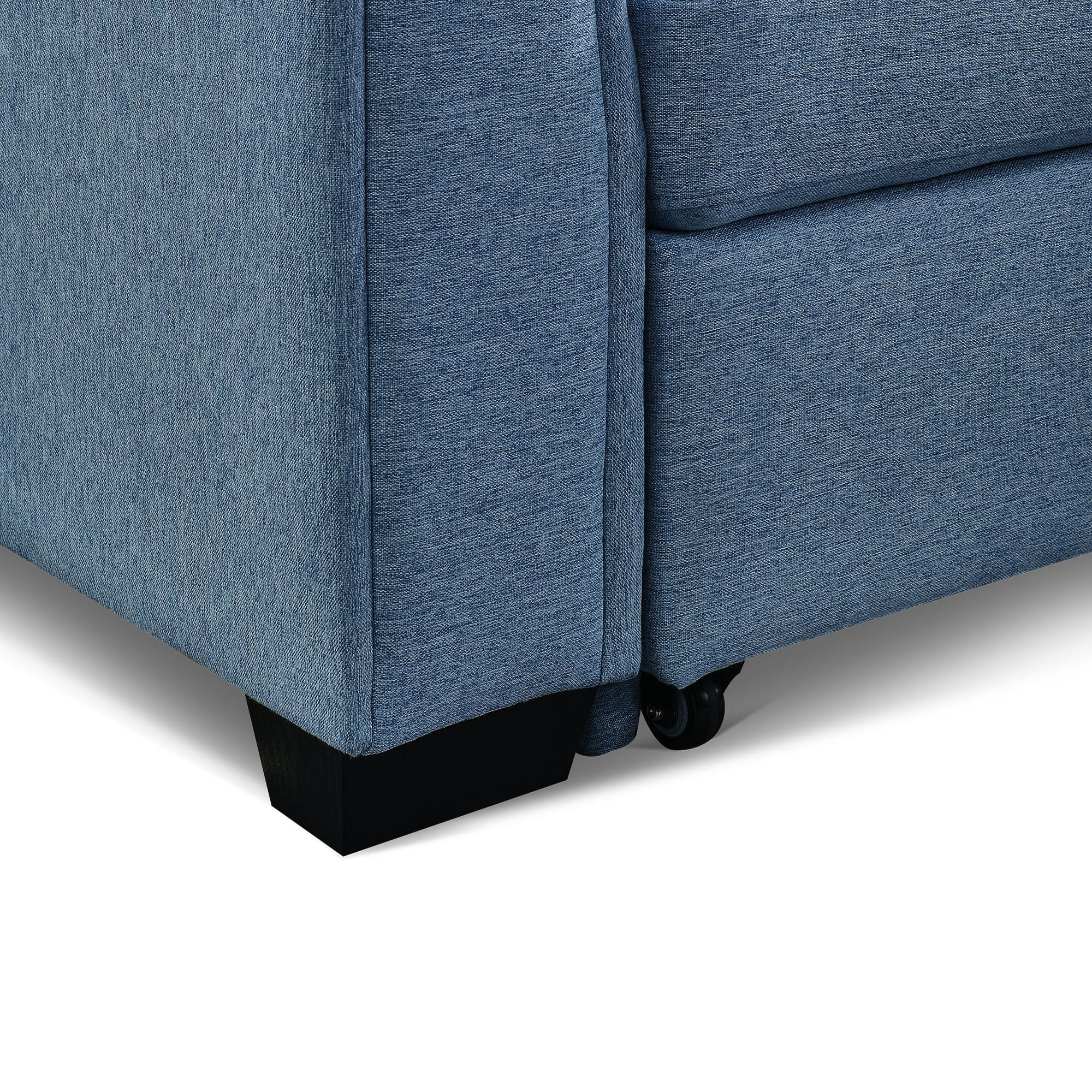 Panora  L-Shape Pull-Out Sleeper Sectional Sofa  - Blue