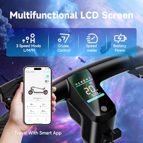 TST Electric Scooter for Adults, 19/20 Mph Top Speed, 20/30 Miles Range, Off Road Electric Scooter with Dual Suspension