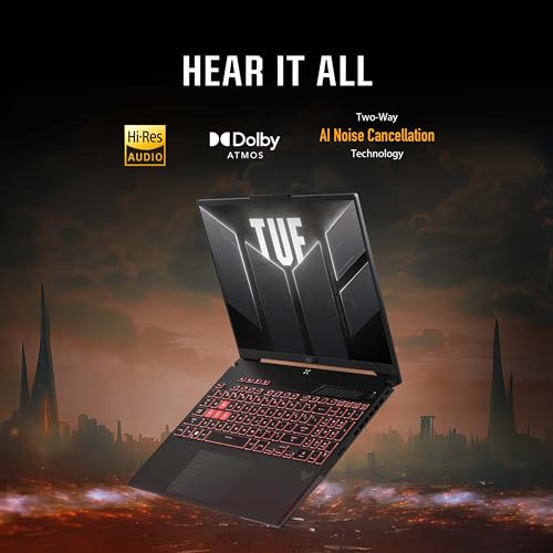 ASUS TUF Gaming A16 Gaming Laptop, 16” FHD+ 16:10 165Hz Display, AMD Ryzen™ 9 7940HX, NVIDIA® GeForce RTX™ 4060, 16GB DDR5, 512GB PCIe Gen4 SSD