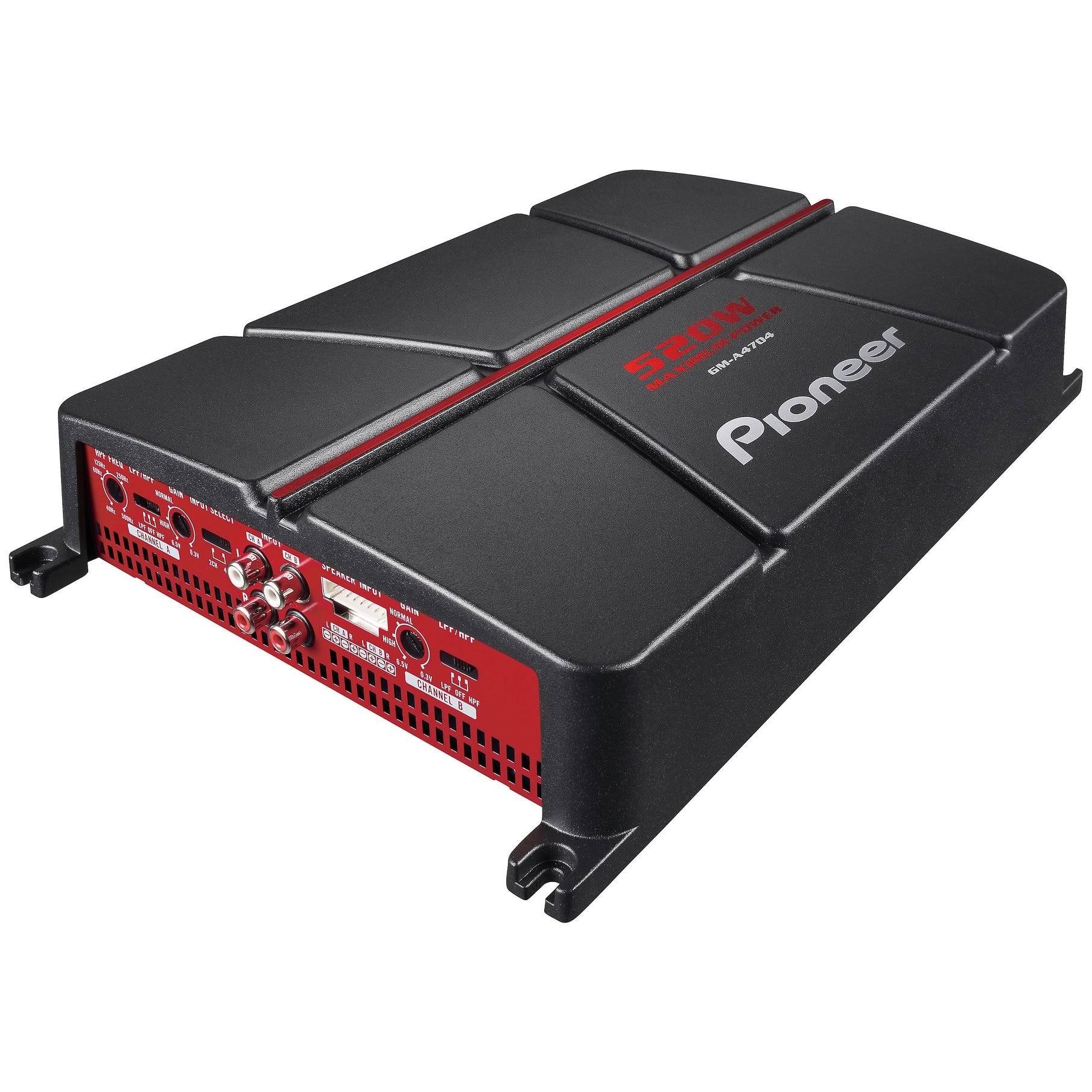Pioneer GM A4704 GM Series Class AB Amp 4 Channels 520 Watts Max