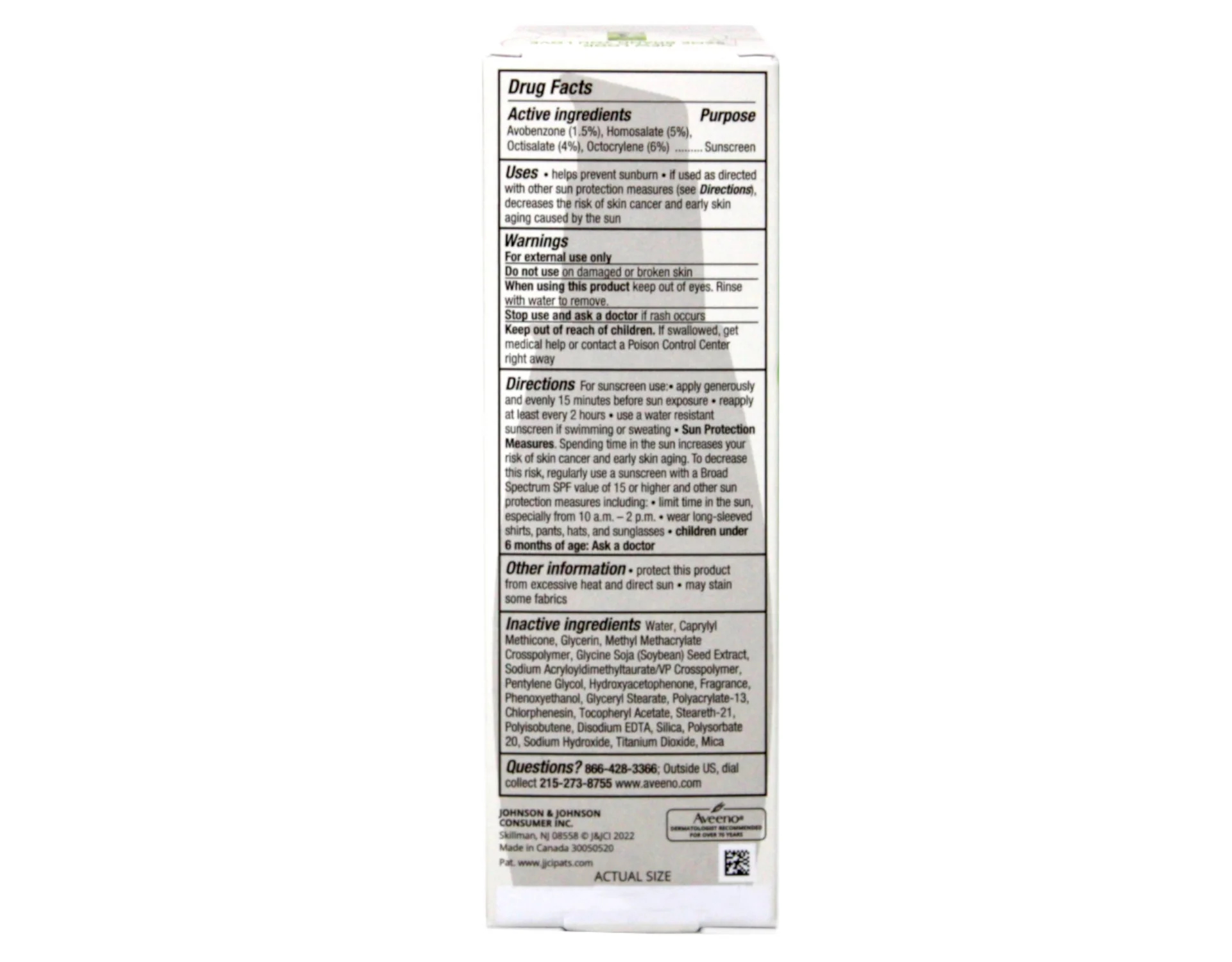 5 Pk Aveeno Positively Radiant Daily Face Moisturizer Broad Spectrum SPF 30, 2.3 Fl. Oz.