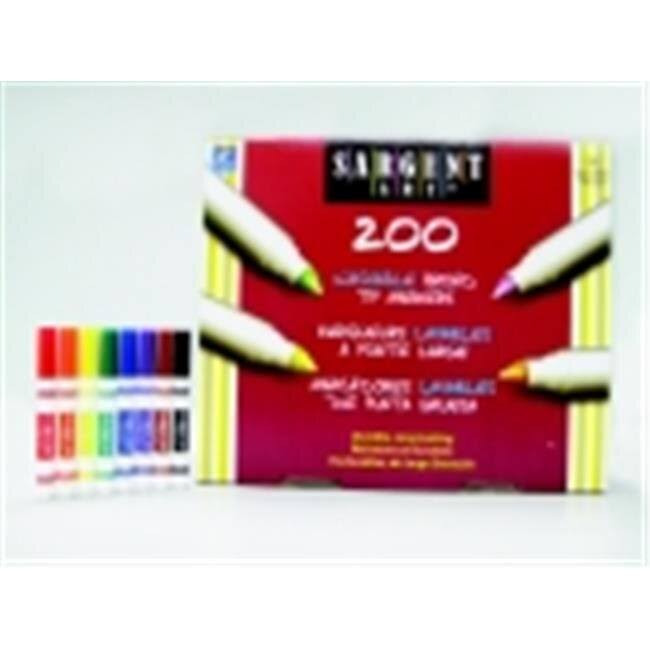 SARGENT Art Non-Toxic Washable Marker Classroom Pack Conical Tip Pack - 200