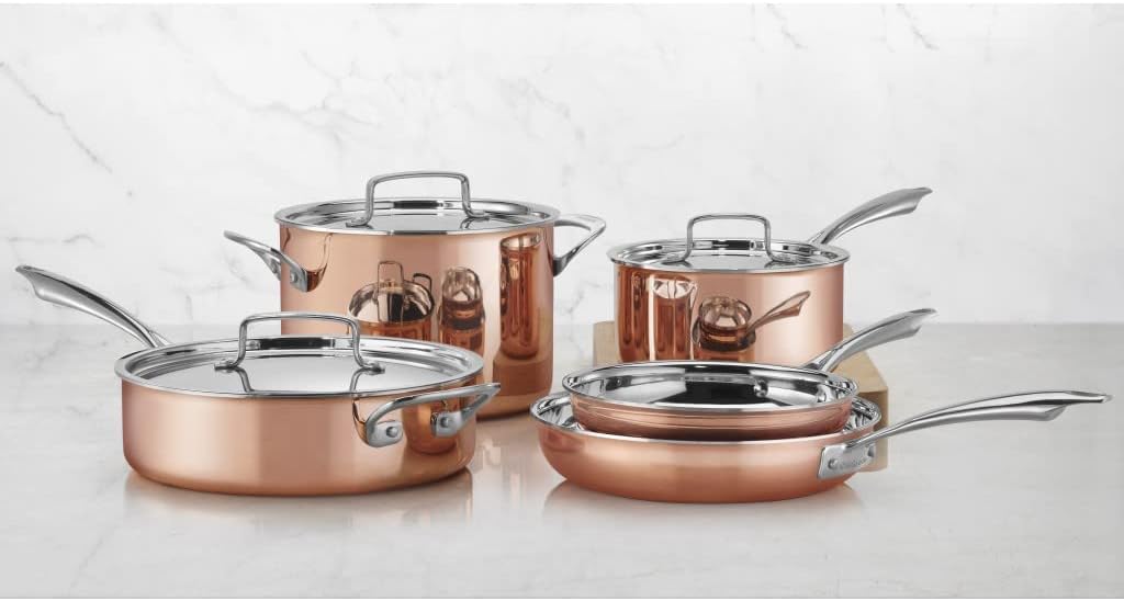 Cuisinart - CTPP-8 Cuisinart Copper Collection Cookware Set, Medium