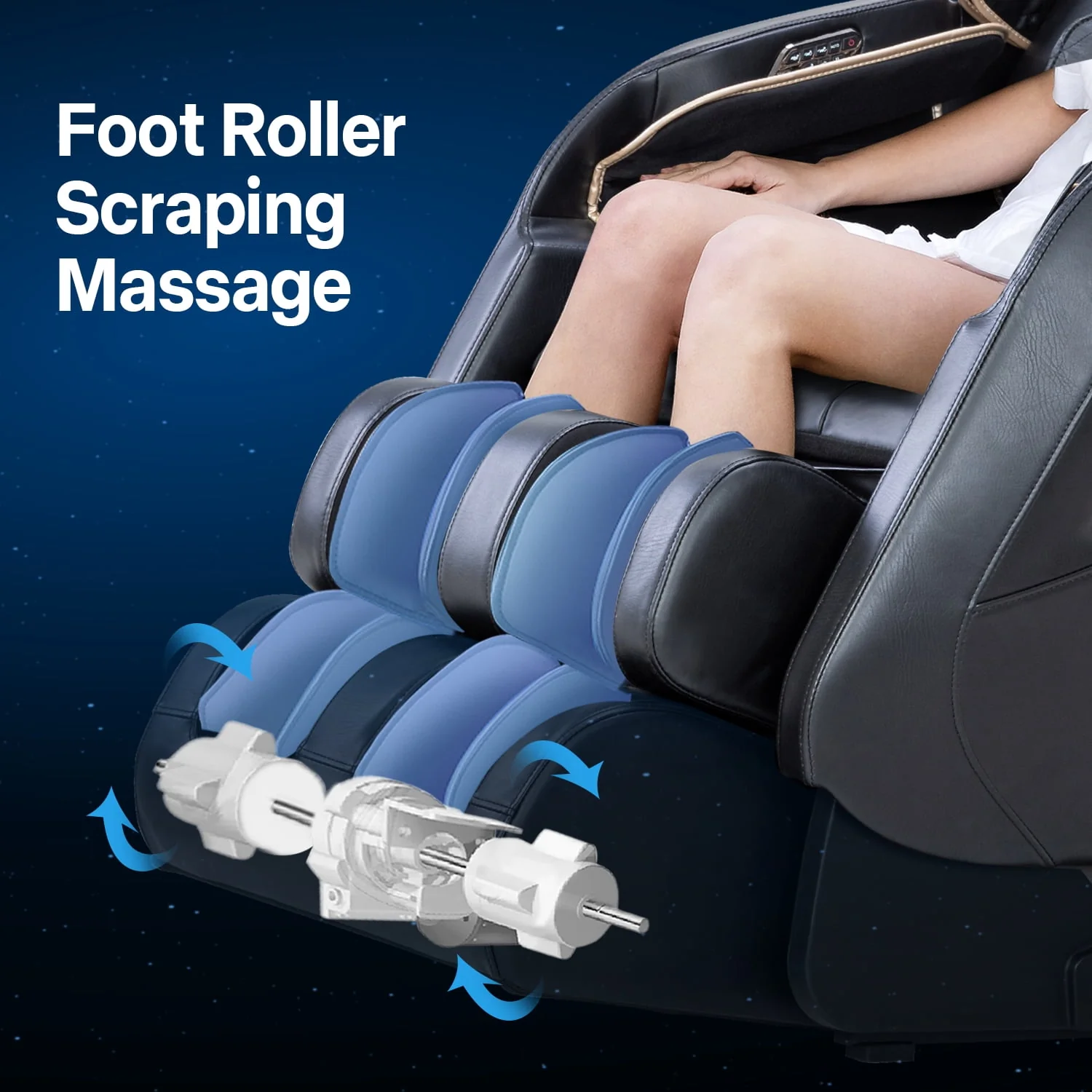 MassaMAX 2024 Assembled Full Body Massage Chair .Zero Gravity Recliner,Bluetooth Speaker in Black