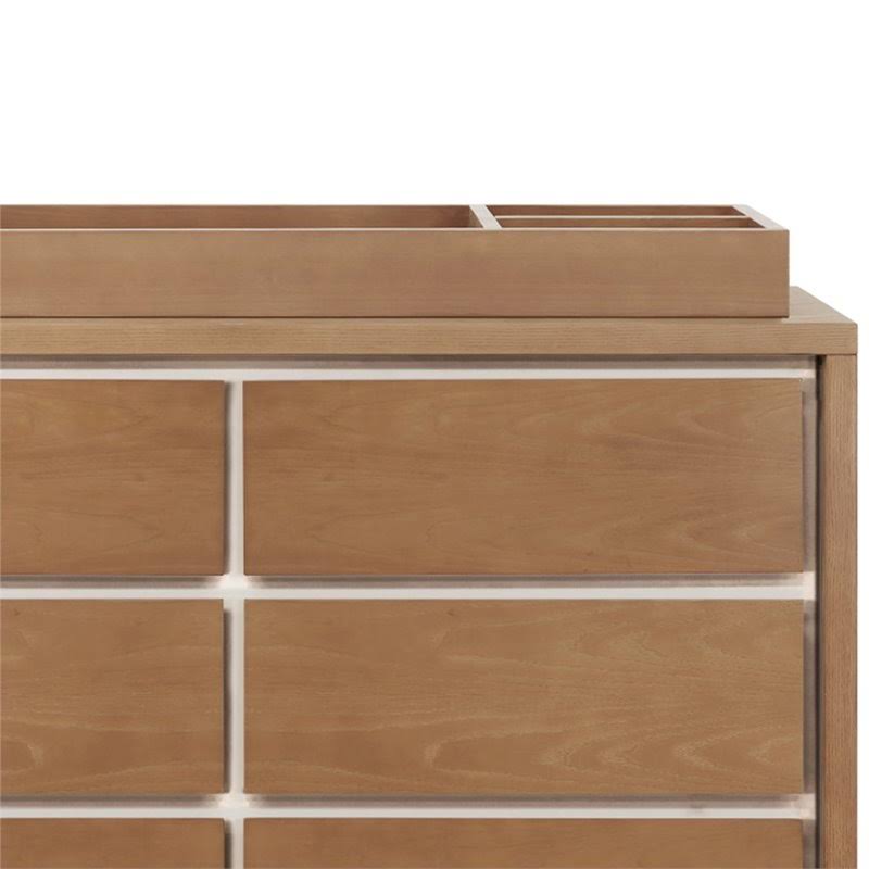 Universal Wide Removable Changing Tray Stained Ash