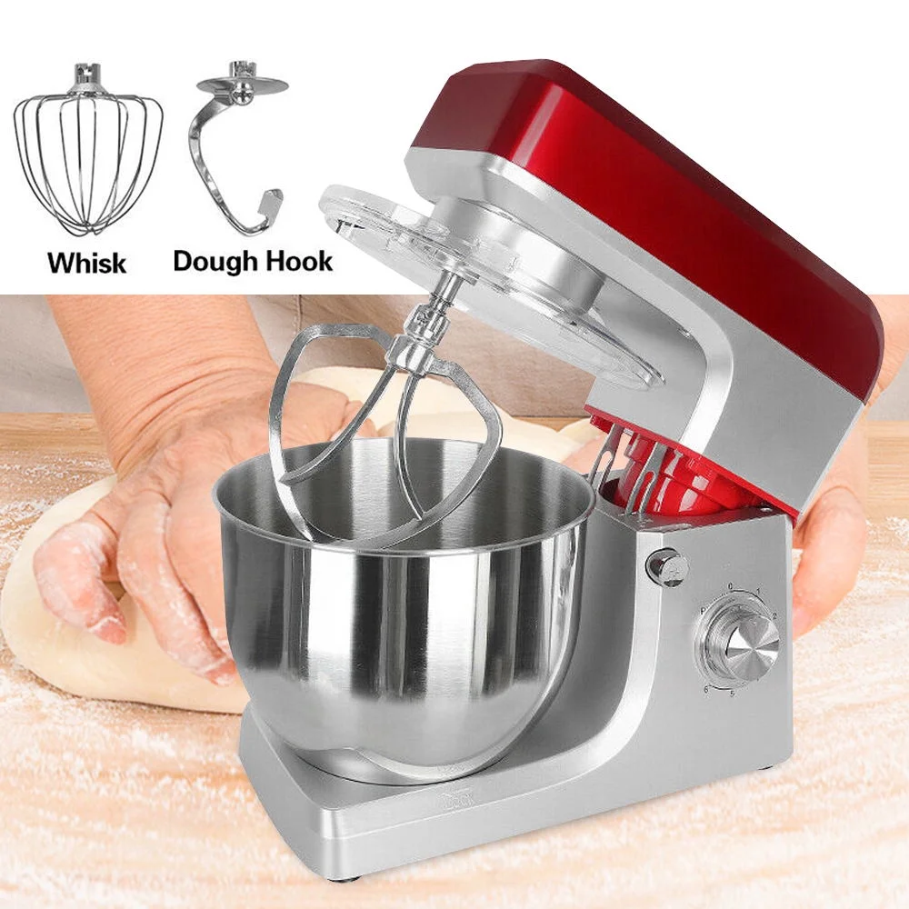 Wuzstar 7L Kitchen Stand Mixer, 6 Speed Electric Blender Cake Food Mixing Bowl Beater for Most Home Cooks