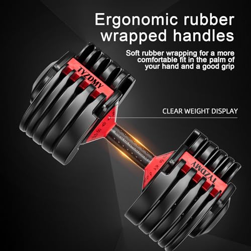 Adjustable Dumbbells Set of 2，Free Weights Dumbbells Set，Adjustable Dumbbell Set，52.5 lbs pair 105 lbs，15 in 1，for Men/Women Gym Equipment for Home