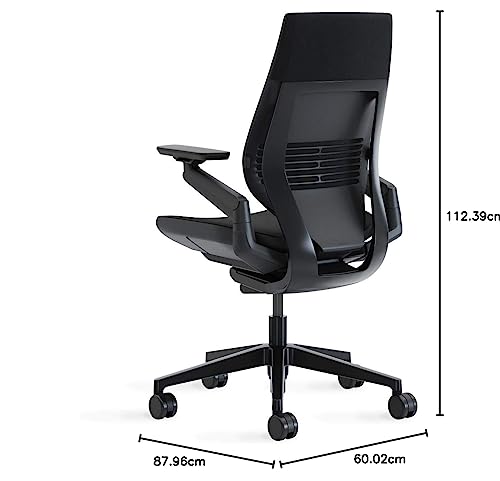 Steelcase Gesture Office Chair - Ergonomic Work Chair with Wheels for Carpet - Comfortable - Intuitive-to-Adjust for Desk - 360-Degree Arms