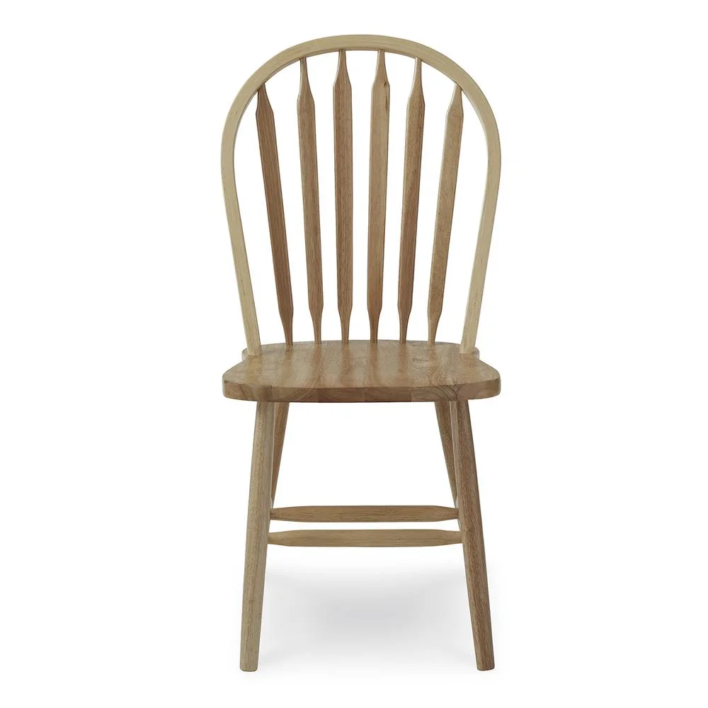 Windsor Solid Wood Arrowback Chair in Natural