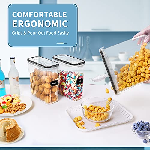 Cereal Containers Storage, Airtight Food Storage Container with Lid of 4 [2.5L/85.4oz] for Kitchen & Pantry Organization