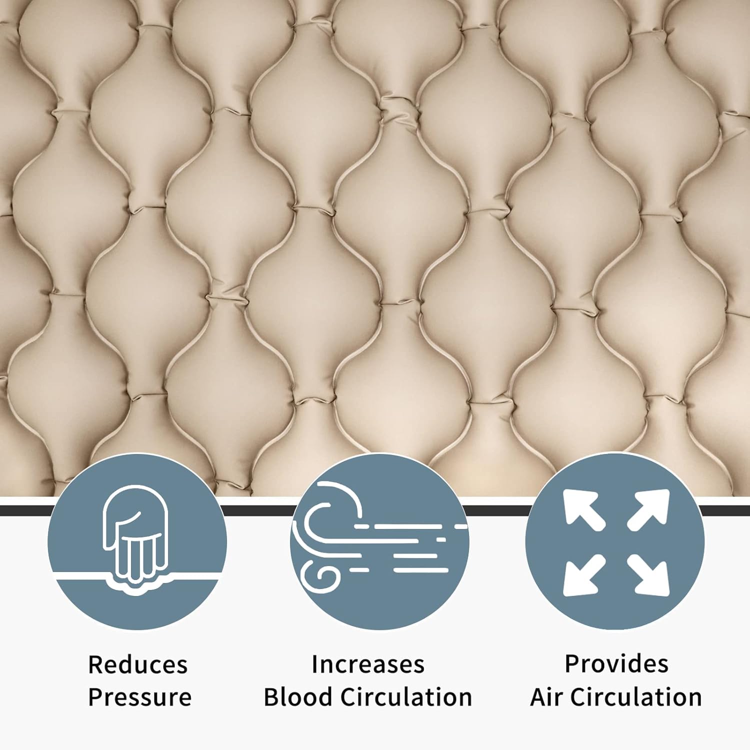Alternating Pressure Pad Bed Pad to Prevent Bed Sores Air Mattress for Hospital Bed with Quiet Pump Colchon Antiescaras para Persona Encamada
