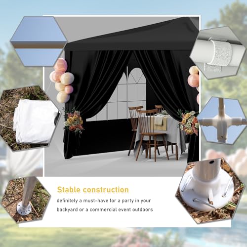 Outdoor Party Tent 10x30 Black Tents for Parties