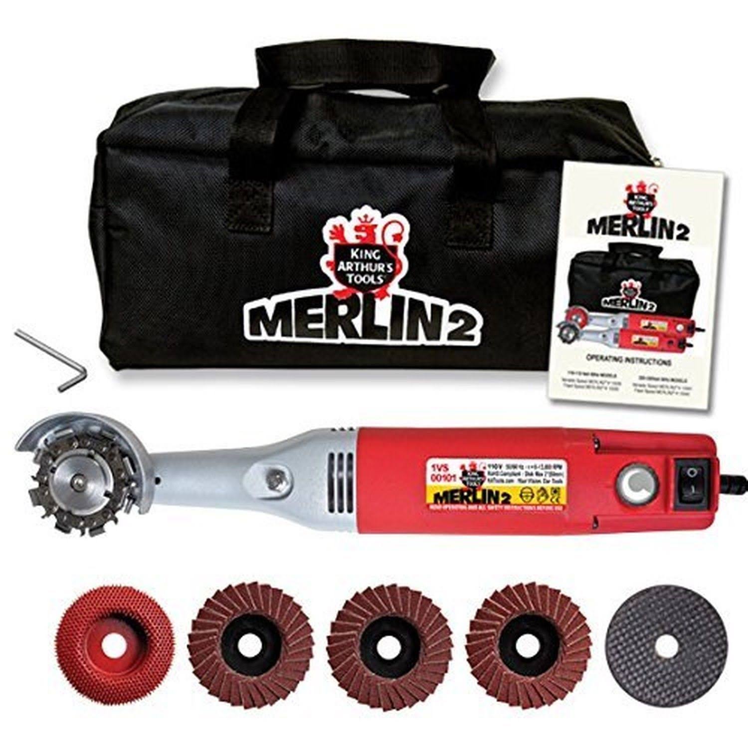King Arthur's Tools 10005 Merlin 2 Mini Grinder Carving Kit