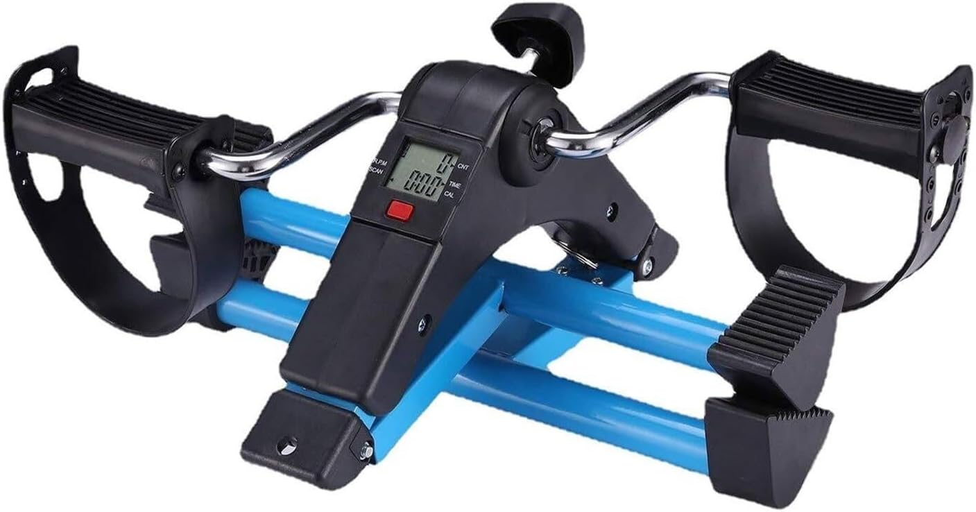 Electric Pedal Portable Mini Exercise Bike Stepper Under Desk Bike Pedal Exerciser, Indoor Elderly Rehabilitation Exercise Machine