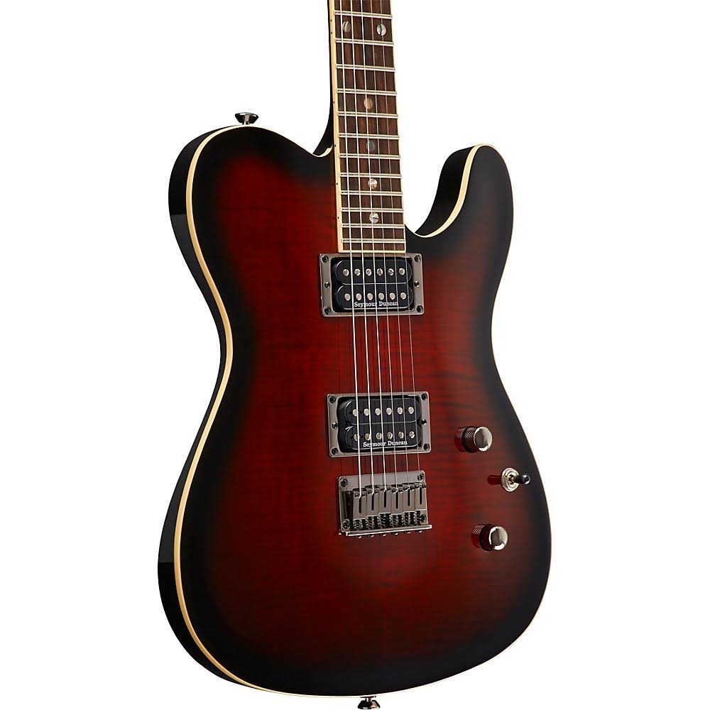 Fender Special Edition Custom Telecaster FMT HH Guitar, Black Cherry