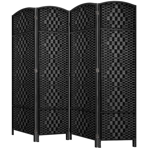 Room Divider, Room Dividers and Folding Privacy Screens, 16in Privacy Screen, 6 Panel Temporary Wall Partitions, 6ft Space Separation Panel Screen
