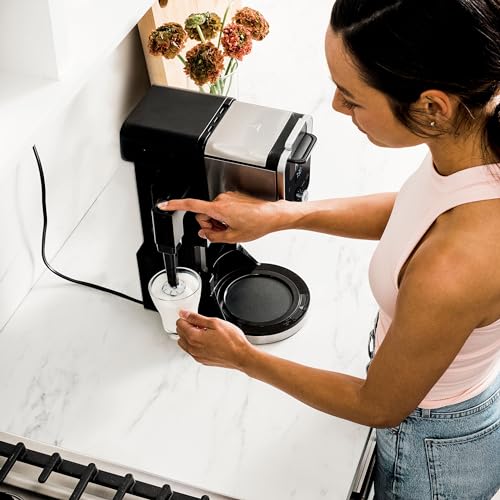 Ninja CFP451CO DualBrew System 14-Cup Coffee Maker, Single-Serve Pods & Grounds, 4 Brew Styles, Built-In Fold Away Frother