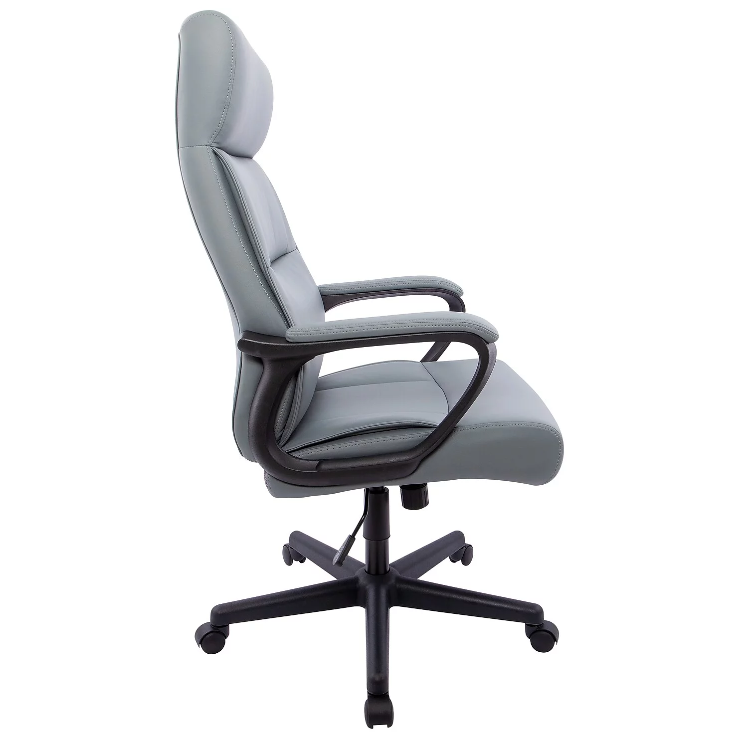 Staples Rutherford Ergonomic Faux Leather Swivel Executive Chair Gray (58677V)