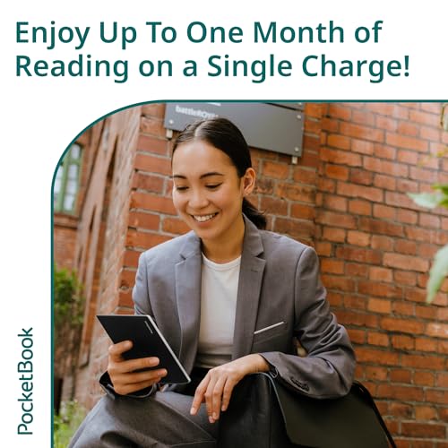 PocketBook Verse E-Reader | Eye-Friendly 6'' E-Ink Carta™ HD Touchscreen | Adjustable SMARTlight | Up to 1 Month of Battery Life | WiFi & Memory Card
