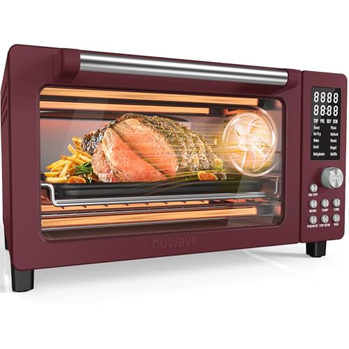 Nuwave Bravo Pro Smart 21QT Toaster Oven Air Fryer Combo, Convection Oven Countertop, 10 functions all in 1, with even & quick crisp technology