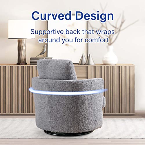 ODUWA Swivel Barrel Chair Set of 2