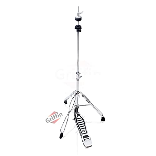 Griffin 6 Piece Drum Hardware Pack (Percussion TiltPro X Edition) – Full Stand Kit with Snare, Hi-Hat, Cymbal Boom