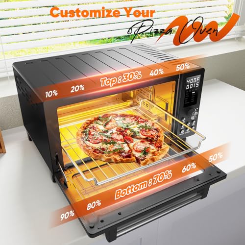 Nuwave Bravo Pro Smart 21QT Toaster Oven Air Fryer Combo, Convection Oven Countertop, 10 functions all in 1, with even & quick crisp technology