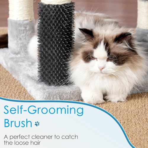 Hey-brother Cat Tree, 74 inches Multi-Level XL Large Cat Tower for Indoor Cats with Three Cat Condos