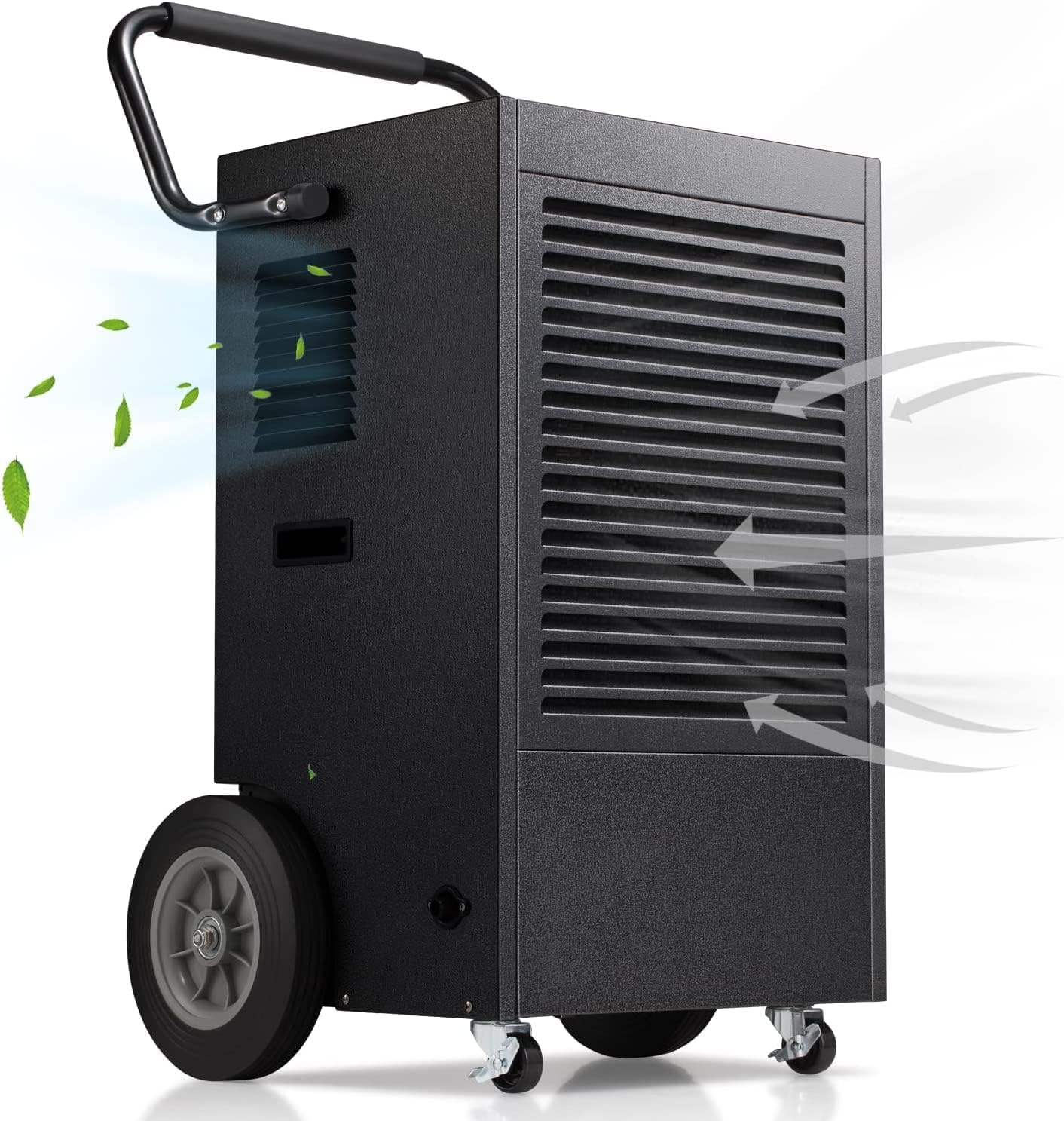Commercial Dehumidifier 190 Pint,with Drain Pump and Hose,for Basement,Factory,Shopping Malls,Continuous drainage,Automatic Defrost，Memory Function