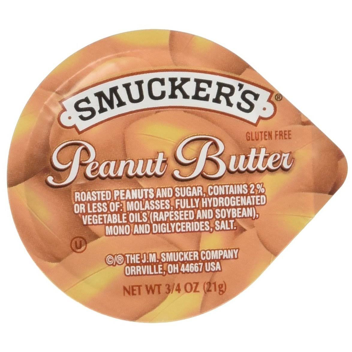 Smucker&s Single Serving Packs, Peanut Butter - 3.4 oz cartons, 200 pack